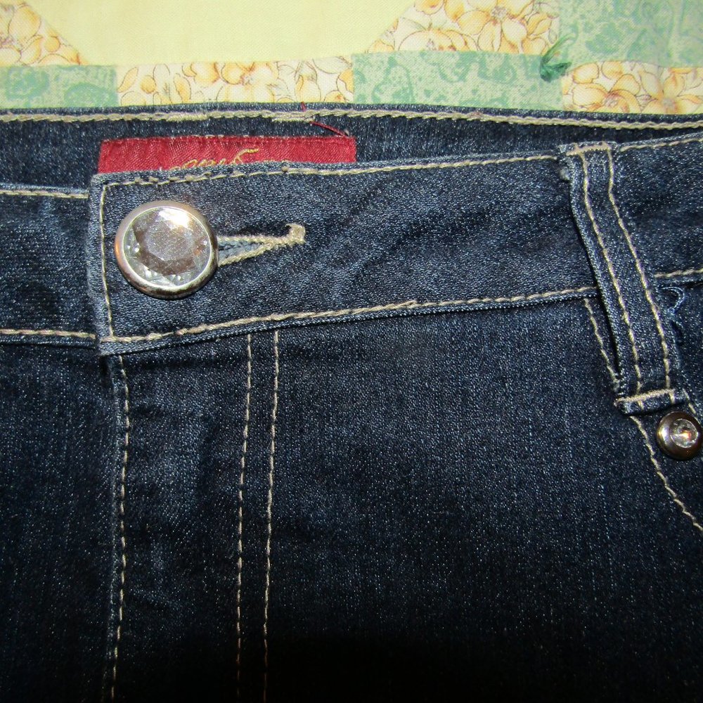 Denim Pencil Skirt with Bling! - Picture 3 of 8